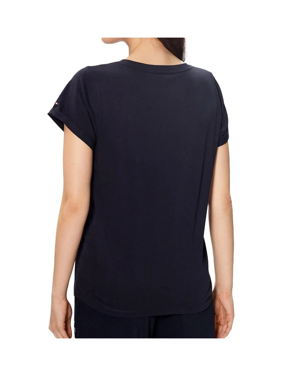 T-Shirt Marine Femme Tommy Hilfiger Sleeve 3