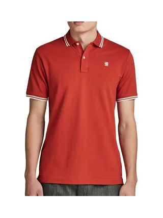 Polo Rouge Homme G-Star Raw Dunda 1