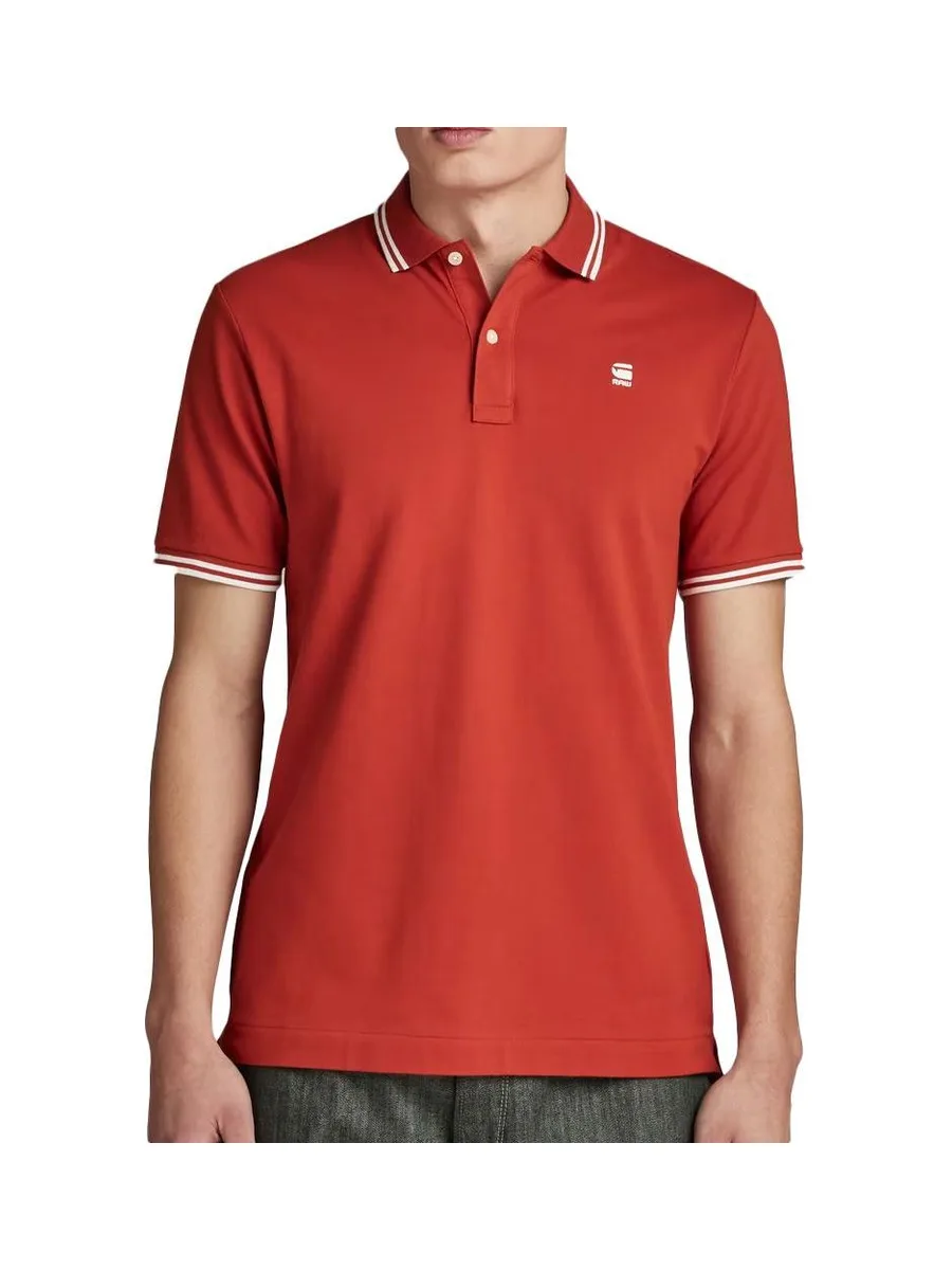 Polo Rouge Homme G-Star Raw Dunda 2