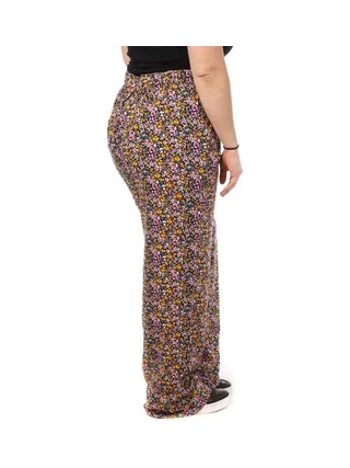 Pantalon Noir/Rose/Orange à Motifs Femme Vero Moda Curve Easy Hw Wide 2