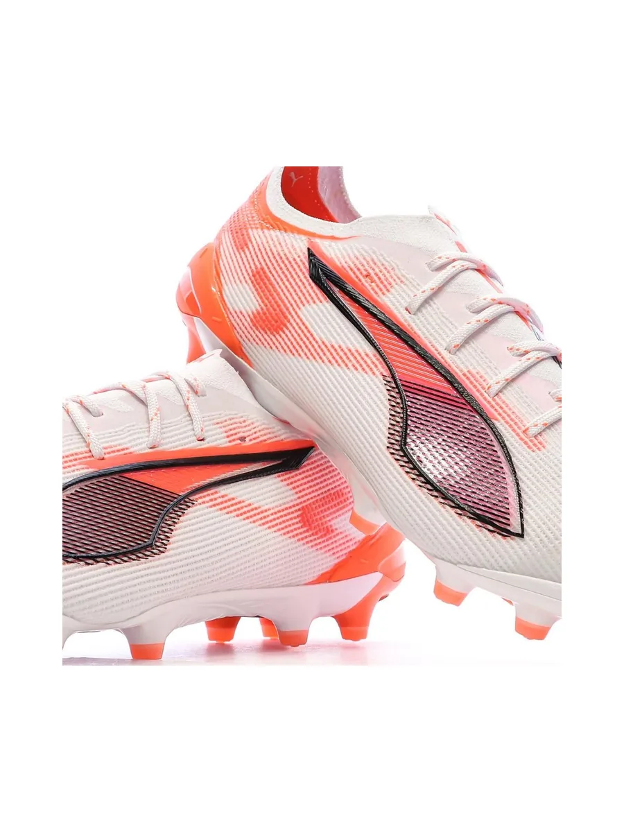 Chaussures de Football Blanc/Rouge Homme Puma Ultra 5 Ultimate Ag 8