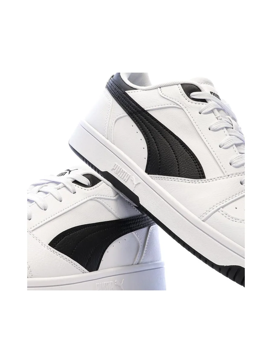 Baskets Blanc/Noir Femme Puma Rebound V6 Low 8