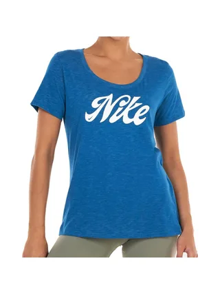 T-shirt Bleu Femme Nike Script 1