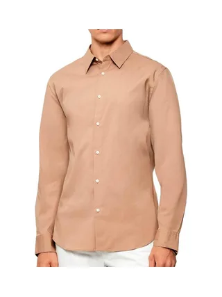 Chemise Camel Homme Calvin Klein Jeans Solid 1