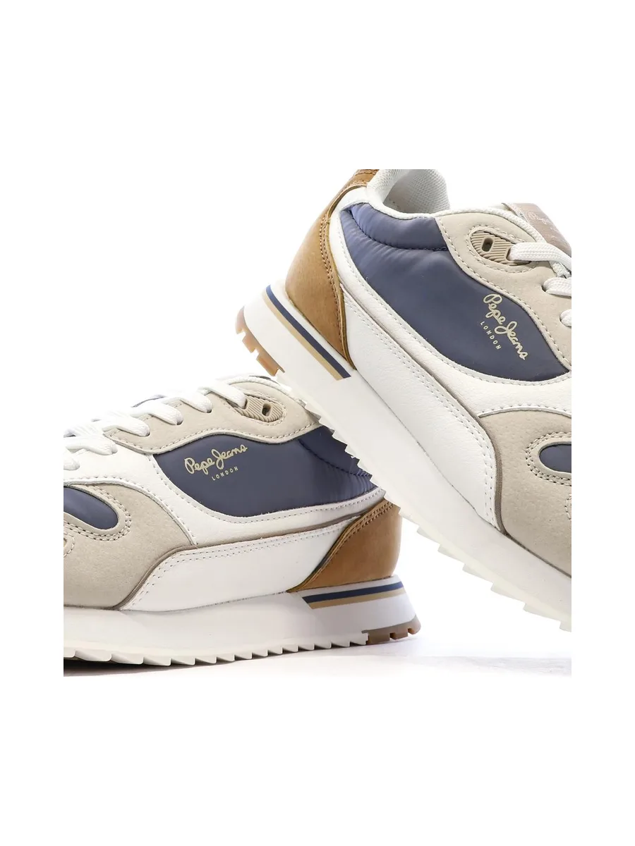 Baskets Bleu/Blanc Homme Pepe jeans Bexley Light Thames 8