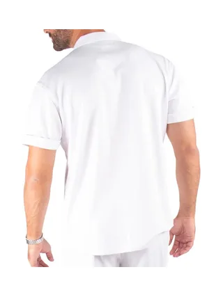 Chemise Manches Courtes Blanche Homme Paname Brothers 2