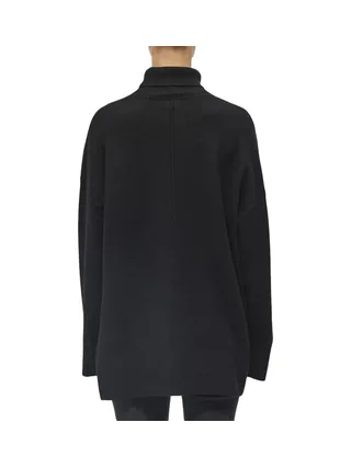 Pull Oversize Noir Femme Object Tunic 2
