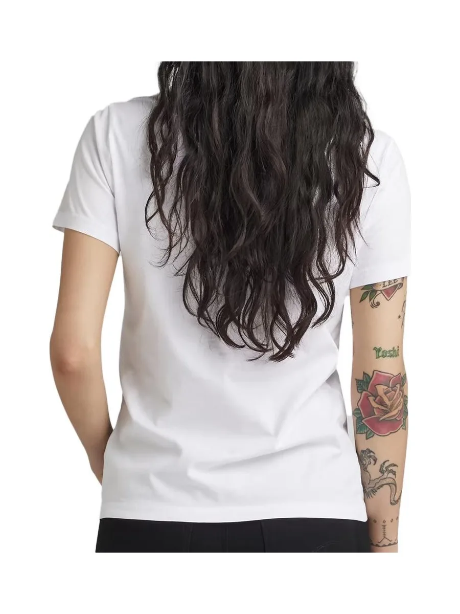 T-shirt Blanc Femme G-Star Raw D23942 2