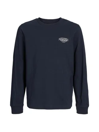 T-Shirt Manches Longues Marine Garçon Jack & Jones Makoto 3