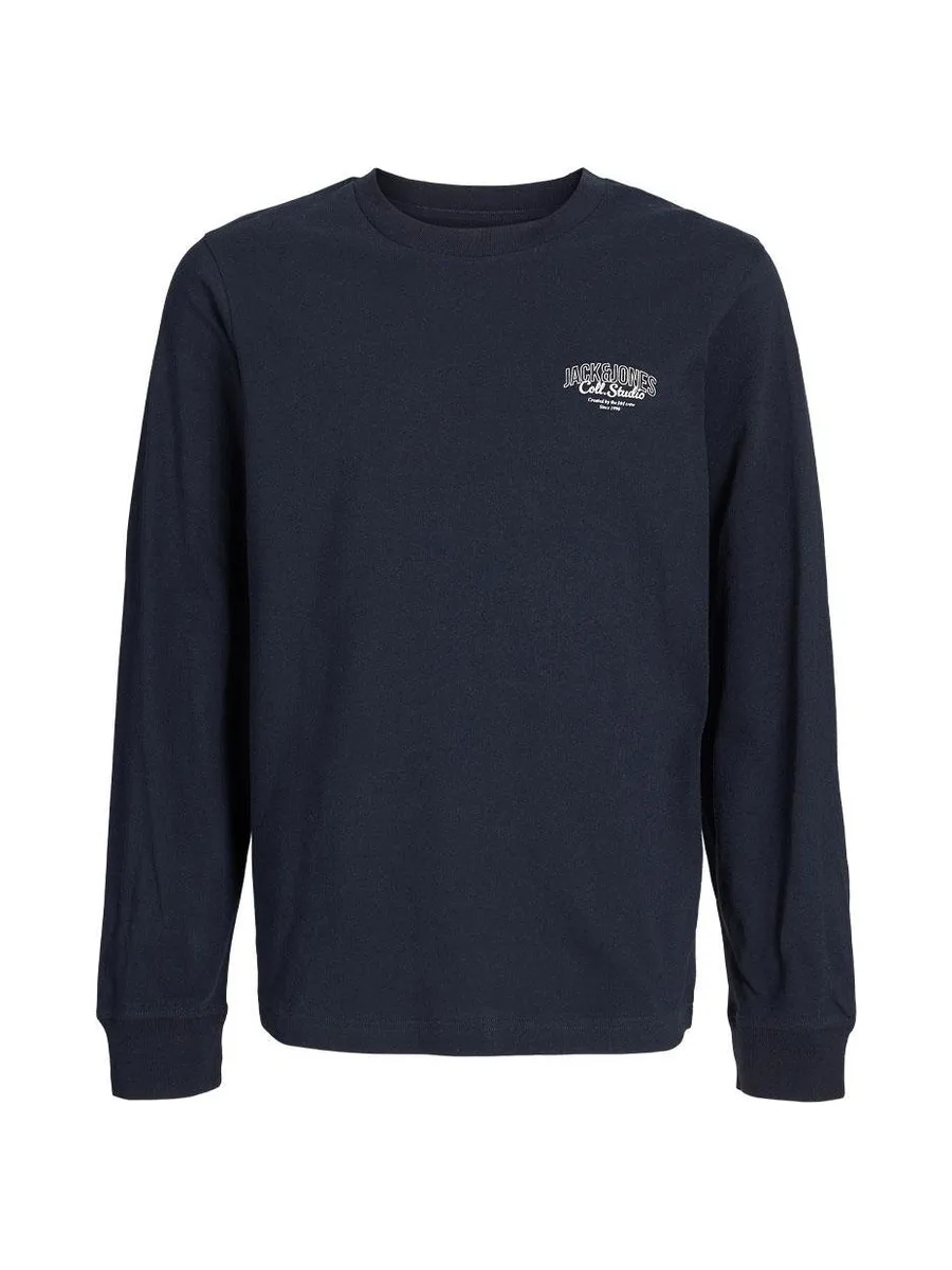 T-Shirt Manches Longues Marine Garçon Jack & Jones Makoto 4