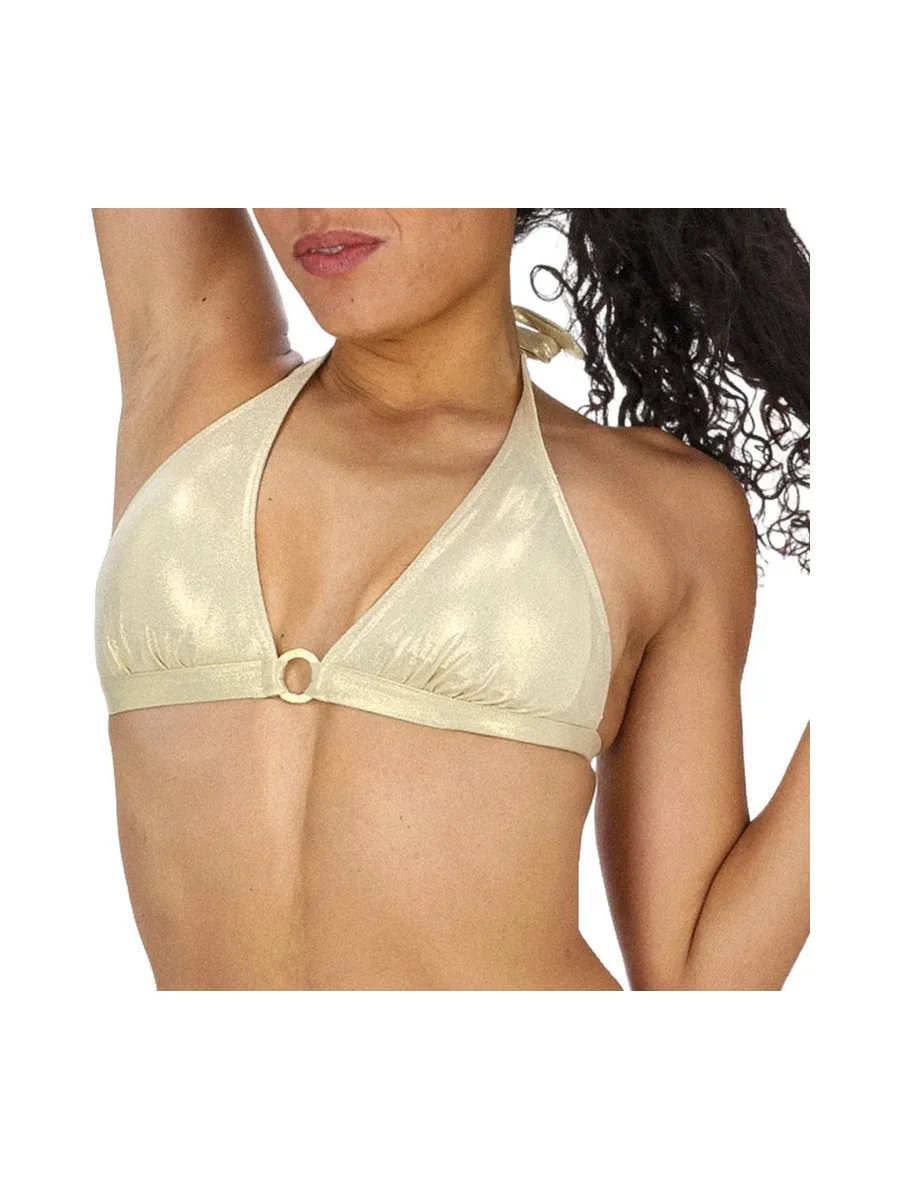 Haut de Bikini Doré Femme Garin de Sable Tresor 2