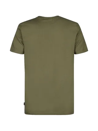T-Shirt Kaki/Orange Homme Petrol Industries Classics 2