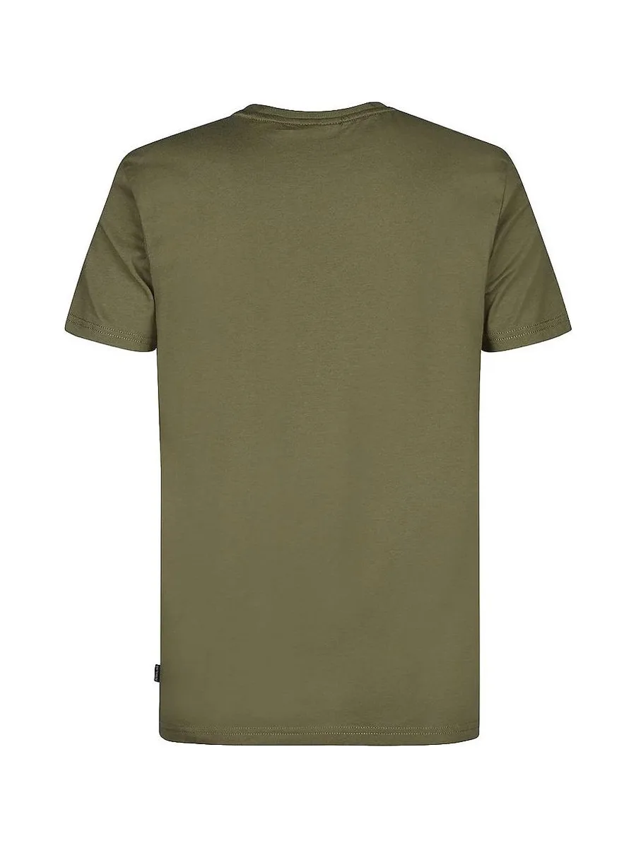 T-Shirt Kaki/Orange Homme Petrol Industries Classics 3