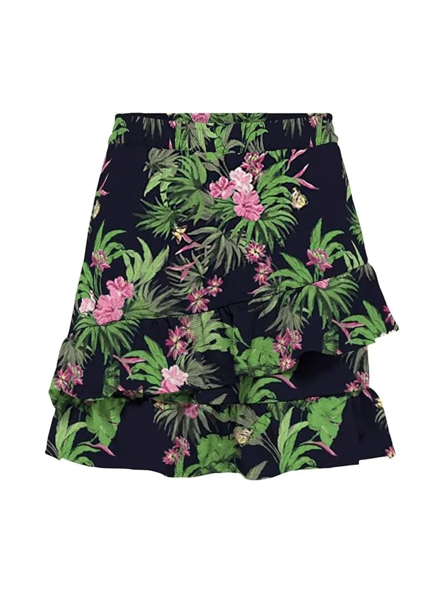 Jupe Noir/Vert Femme Only Onlnova Life Merle 2