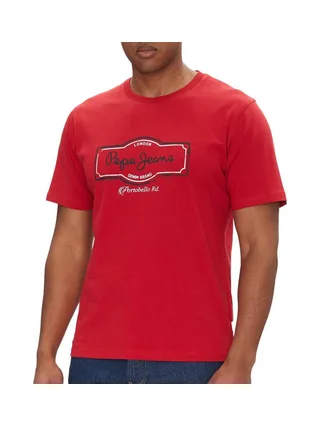 T-shirt Rouge Homme Pepe Jeans Daxton 1