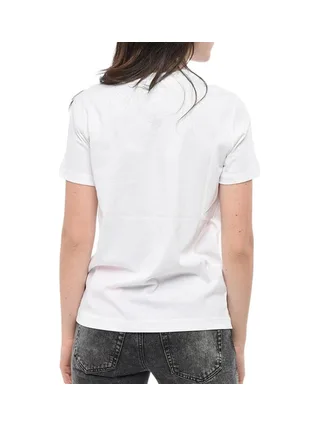 T-Shirt Blanc Femme Diesel T-reg 53-d Maglietta 2