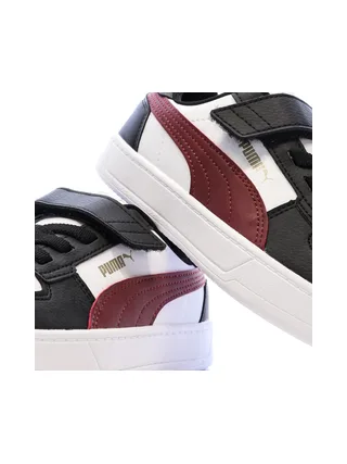 Baskets Blanches/Noir Garçon Puma Caven 1 7