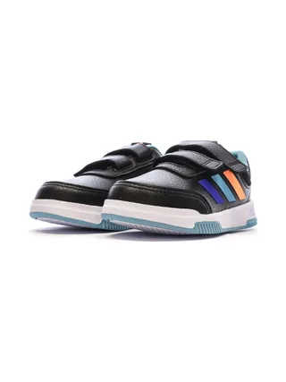 Baskets Noires/Bleu Garçon Adidas Tensaur 6