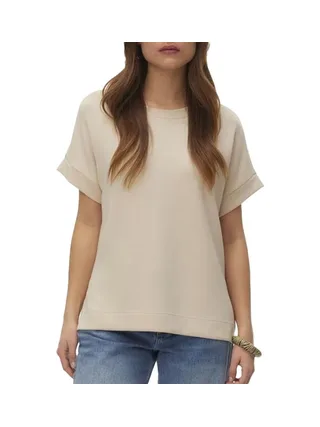 T-Shirt Beige Femme Vero Moda Hali 10339414 1