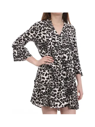 Robe Léopard Grise Femme Vero Moda Easy 1