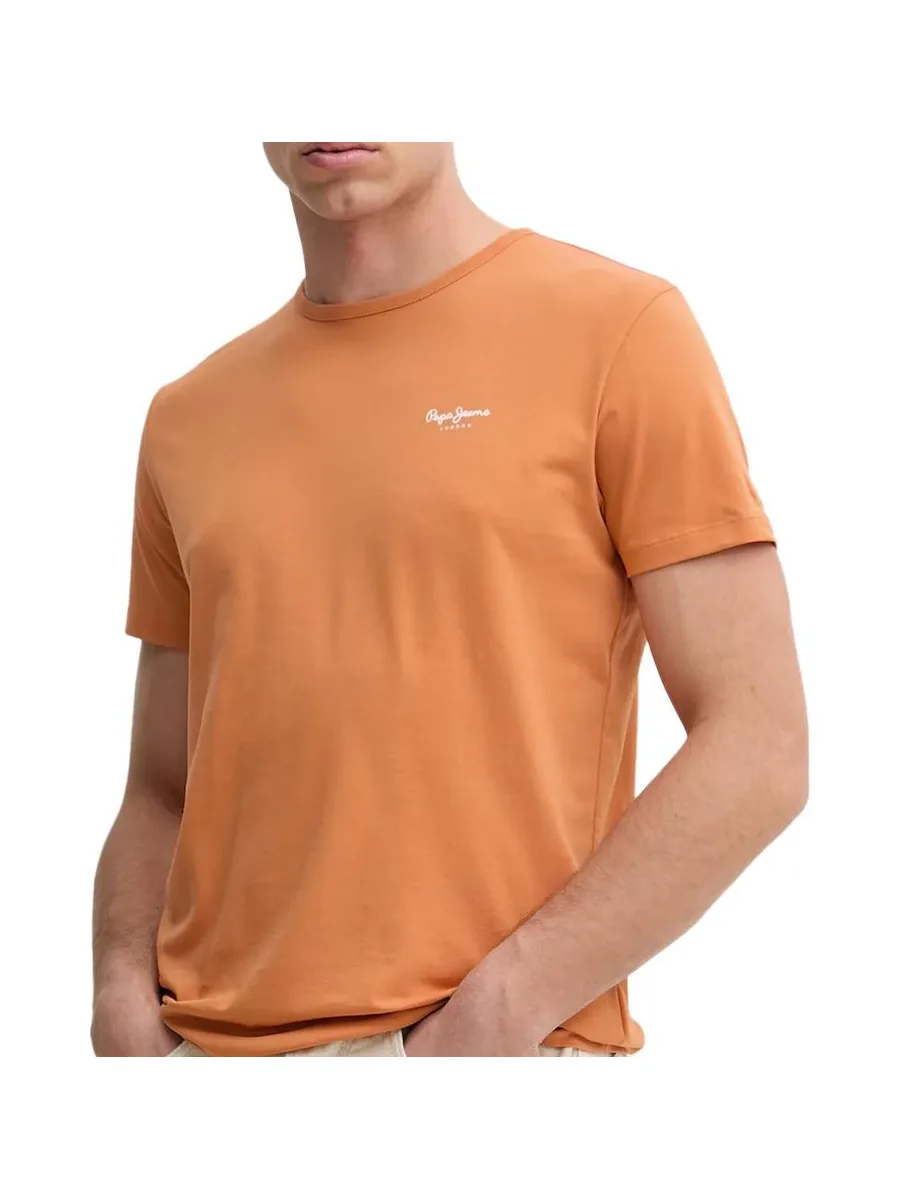 T-shirt Orange Homme Pepe Jeans Original Basic 2