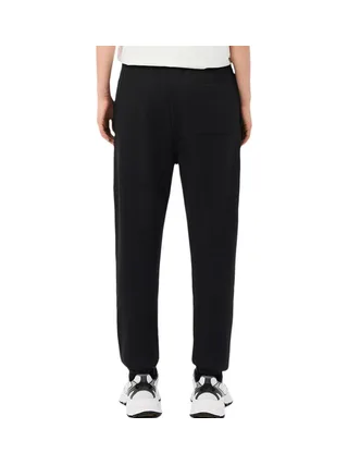 Jogging Noir Femme Lacoste straight fit siglé 2