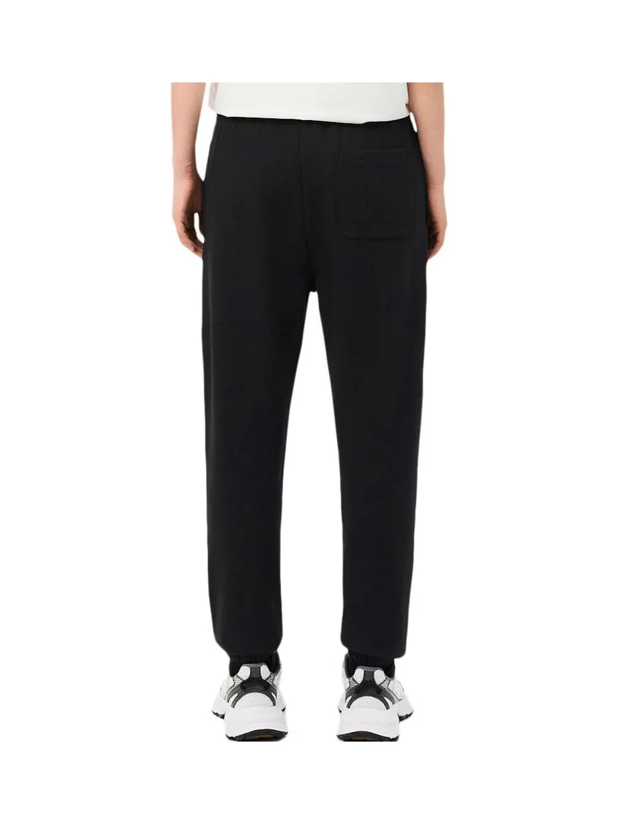 Jogging Noir Femme Lacoste straight fit siglé 3