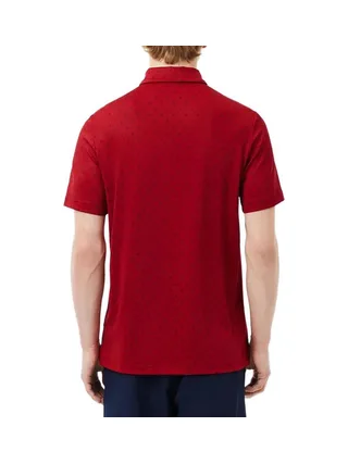 Polo de Golf Rouge Homme Lacoste regular fit protection UV 3