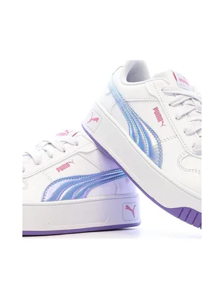 Baskets Blanc/Violet Fille Puma Carina Street Bouncy 7
