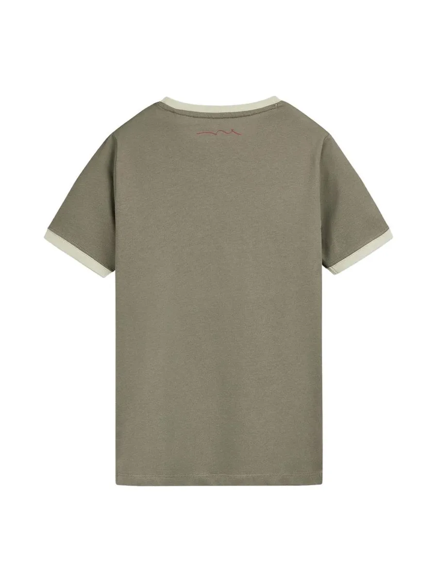 T-shirt Kaki/Beige Garçon Teddy Smith 61007493D 3