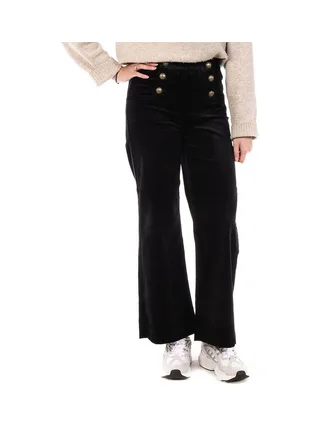 Pantalon en Velours Noir Femme Oraije Victorine 1