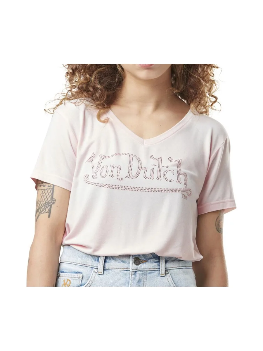 T-shirt Rose Femme Von Dutch Roan 2