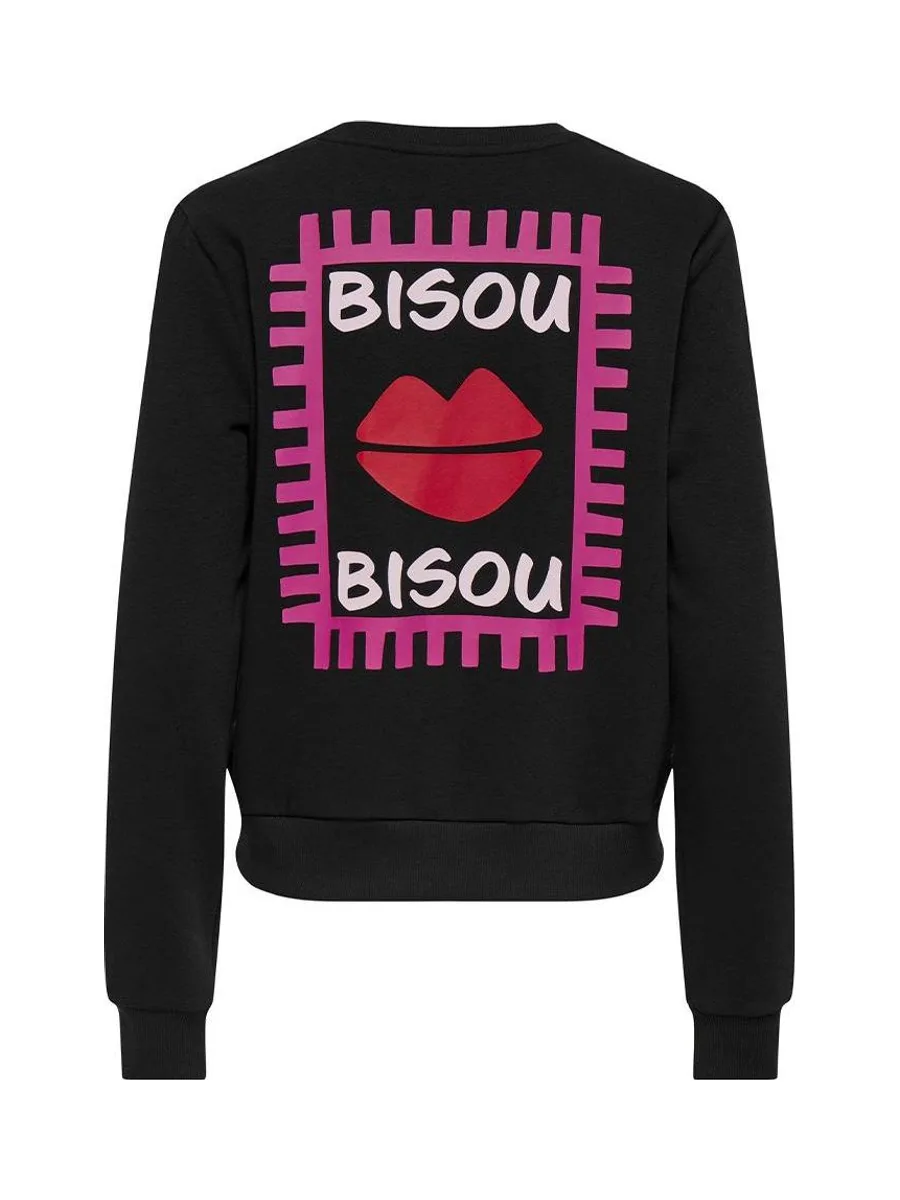 Sweat Noir/Rouge Femme Only Rubi 3