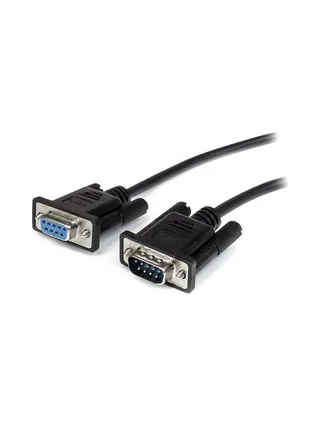 0.5m Straight Through Serial Cable MF BK 1