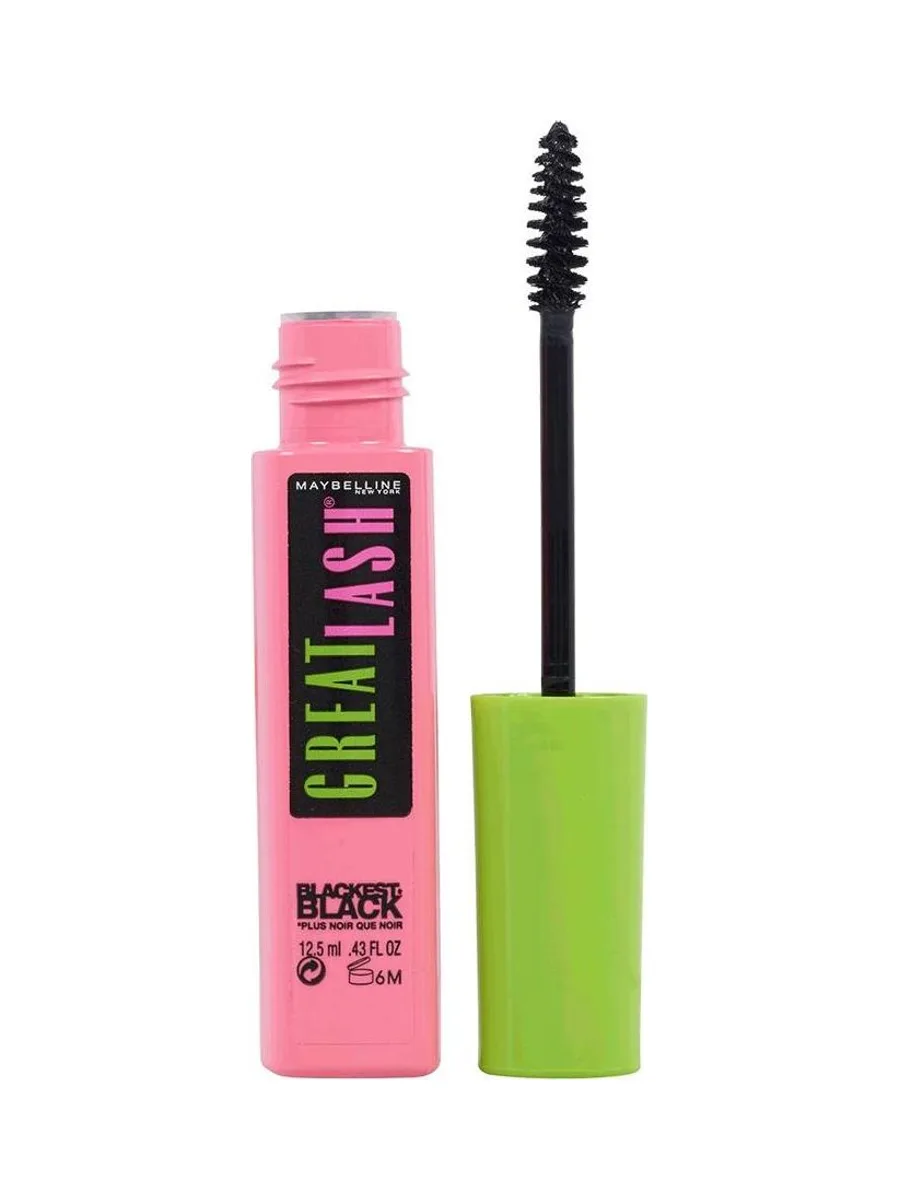 Mascara Noir Gemey Maybelline Great Lash Blackest Black 2