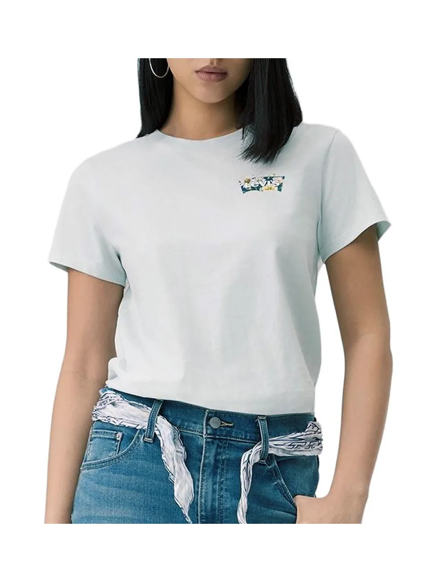 T-shirt Vert Femme Levi's The Perfect Tee 2