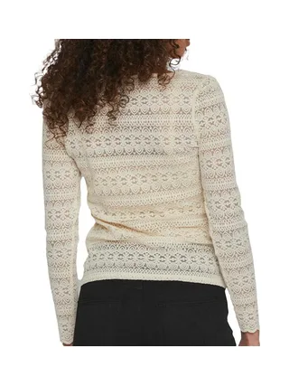 T-Shirt Manches Longues Beige Femme Vila Chikka 2