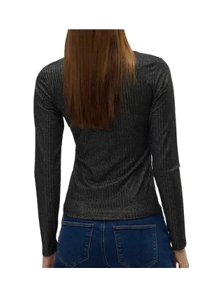 T-shirt Manches Longues Gris Foncé Femme Vero Moda Cora 2