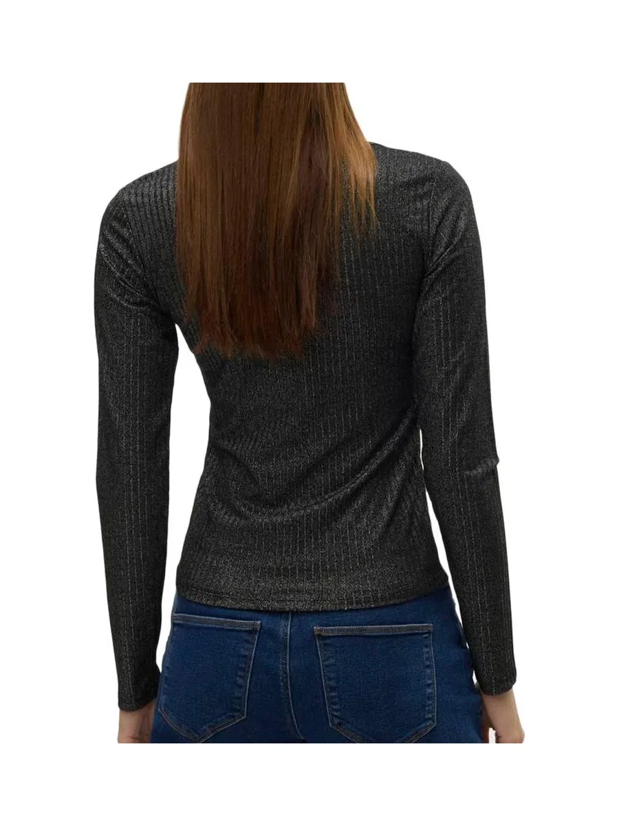 T-shirt Manches Longues Gris Foncé Femme Vero Moda Cora 3