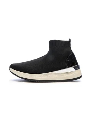 Baskets Noires Femme Eskandalo & Kaos Ankle 1