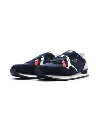 Baskets Marine/Rouge Homme Pepe jeans Brit Road M 6