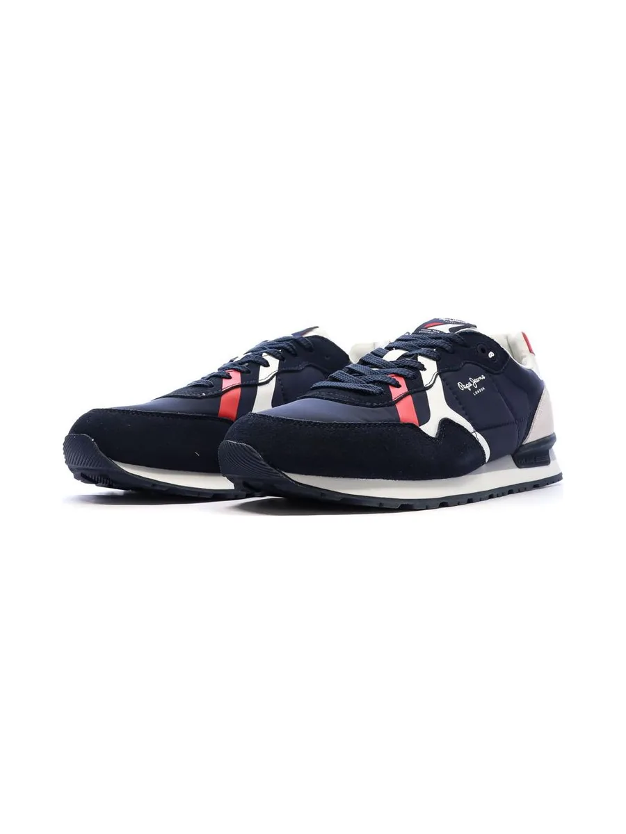 Baskets Marine/Rouge Homme Pepe jeans Brit Road M 7