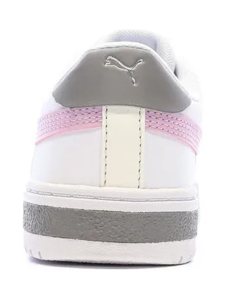 Baskets Blanches/Roses Fille Puma Ca Pro 3