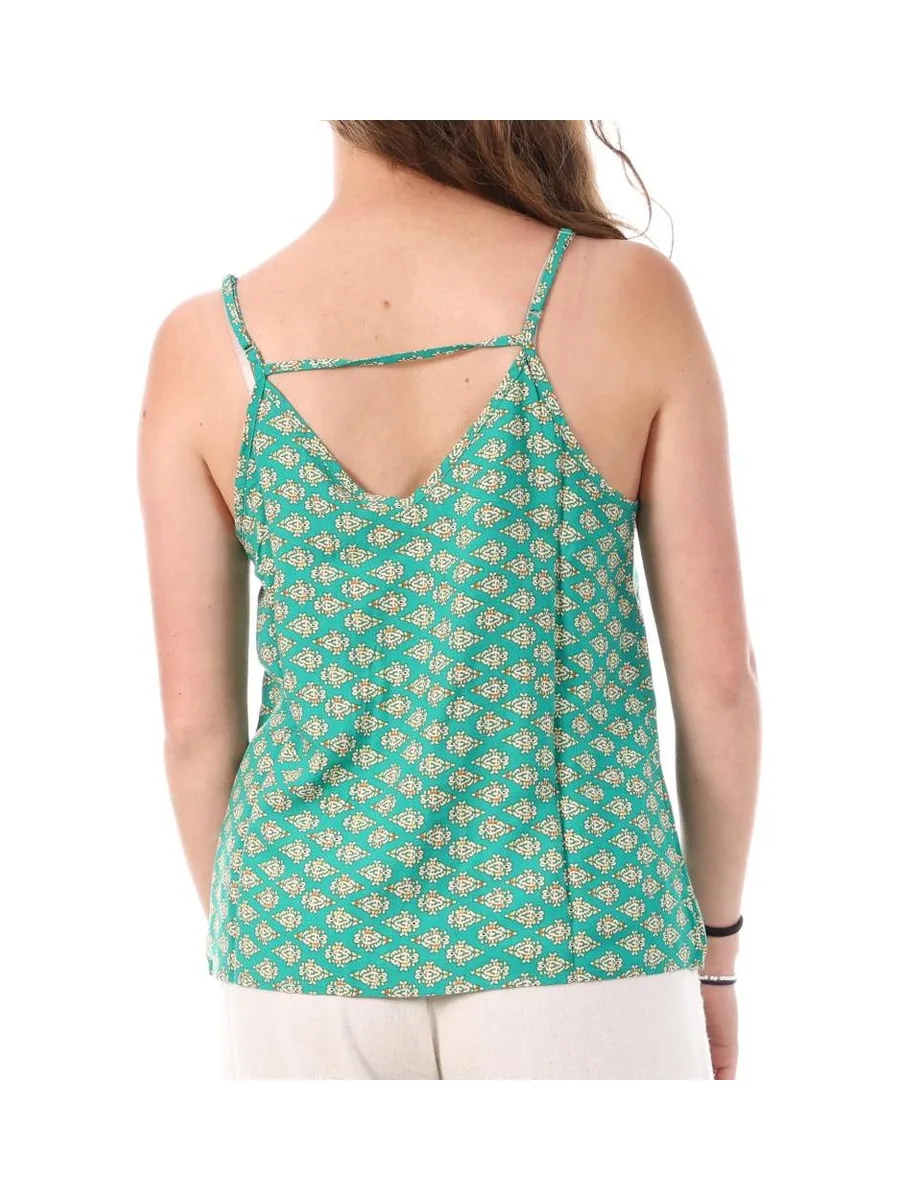 Débardeur Vert à Motifs Femme Only Nova Life Paris 3