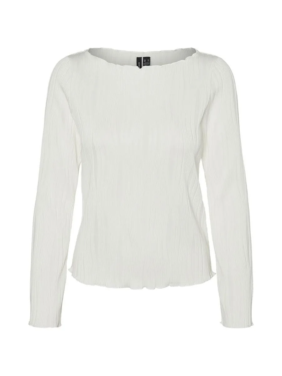 T-Shirt Manches Longues Blanc Femme Vero Moda Masta 1