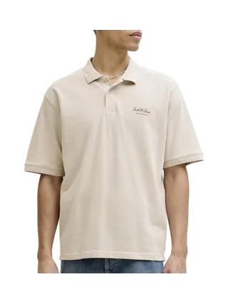 Polo Beige Homme Jack & Jones Archive Graphic Polo 1