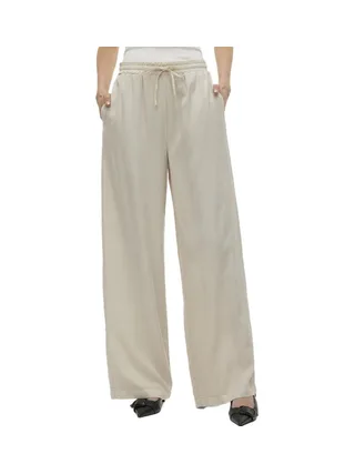 Pantalon fluide Écru Femme Vero Moda Bree 1
