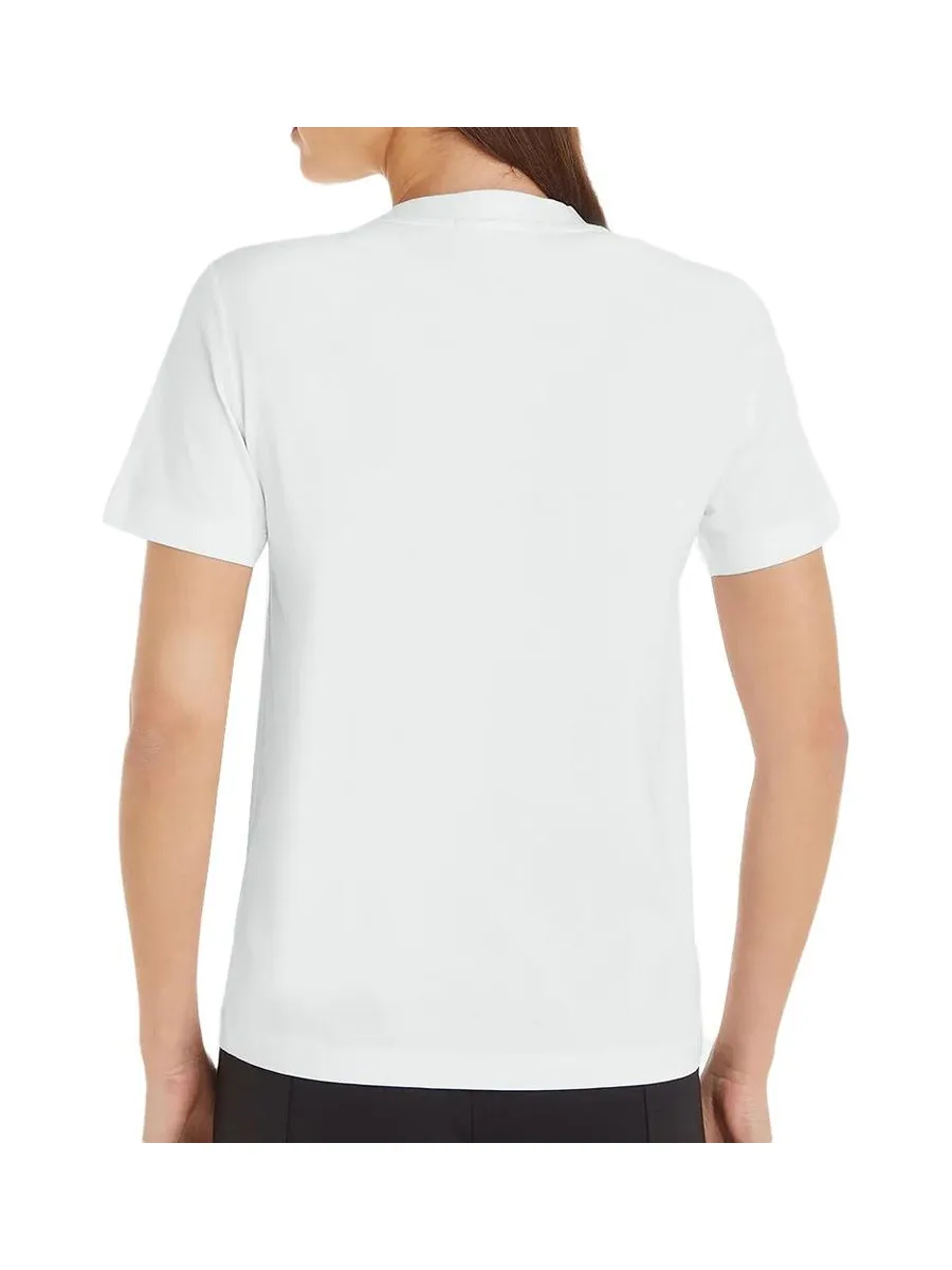 T-shirt Blanc Femme Calvin Klein Jeans Sequin 3