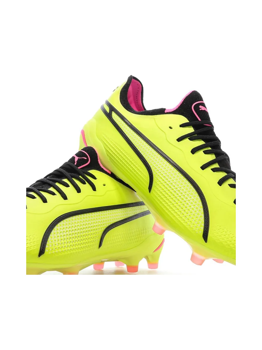 Chaussures de Foot Jaunes Homme Puma King Ultimate FG/AG 8