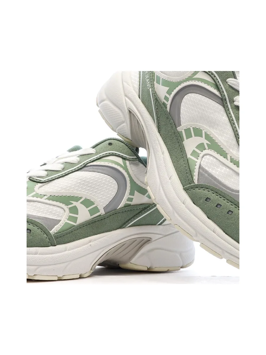 Baskets Blanc/Vert Femme Tommy Hilfiger Archive 25 8